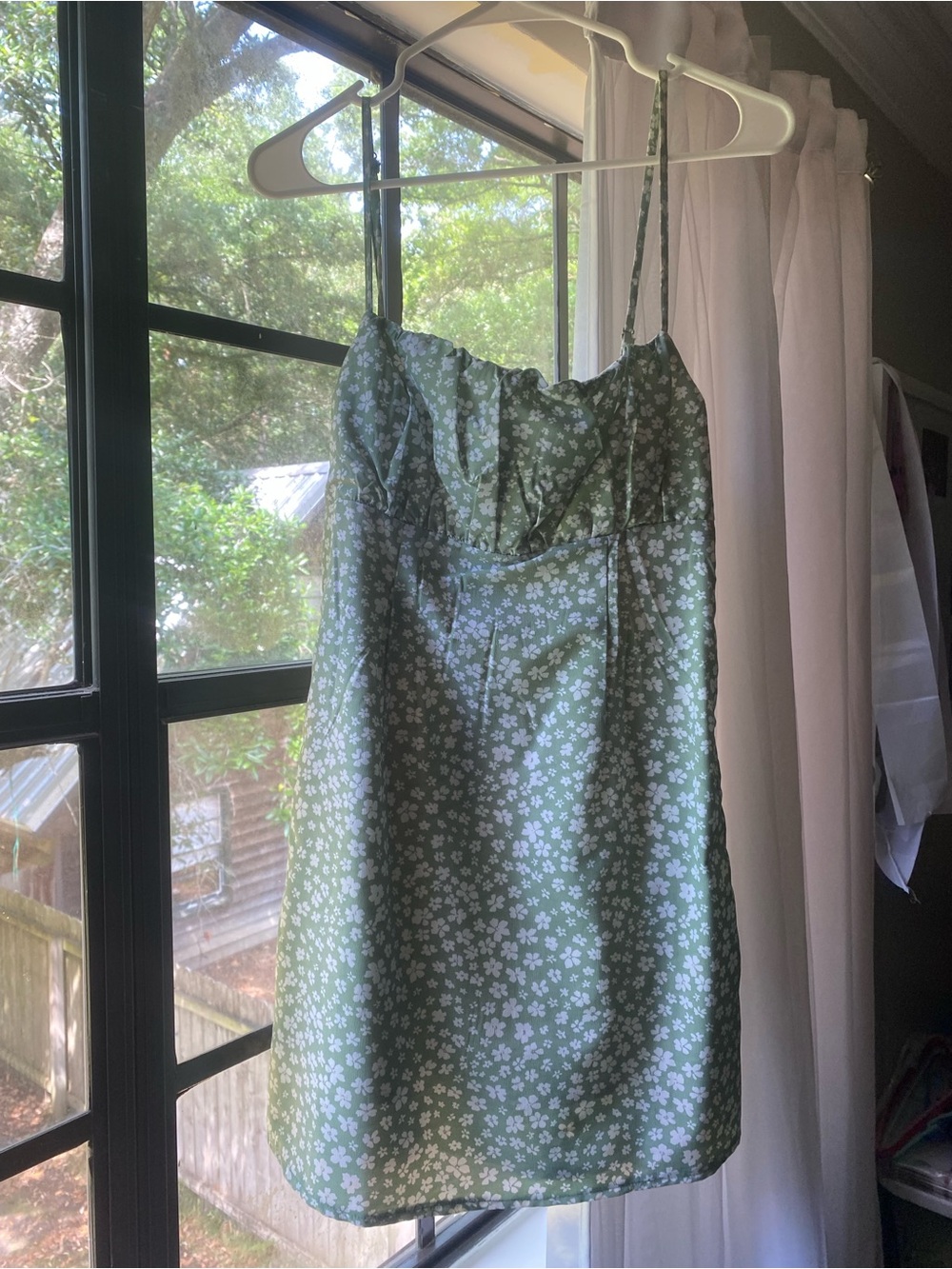 Princess Polly Green Floral Mini Dress